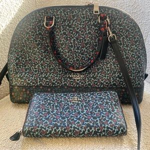 Coach Tote Bag and Matching Wallet